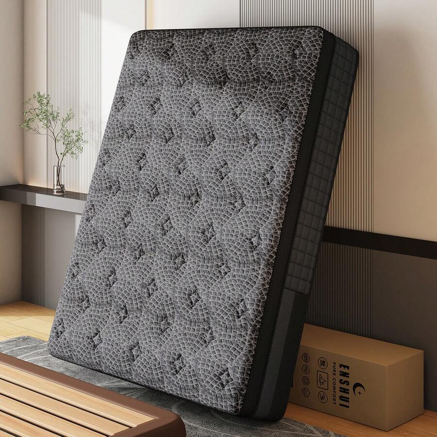 Memory Foam Mattress In A Box Queen - مرتبة بحجم كوين وكينج، 12/14 بوصة،
