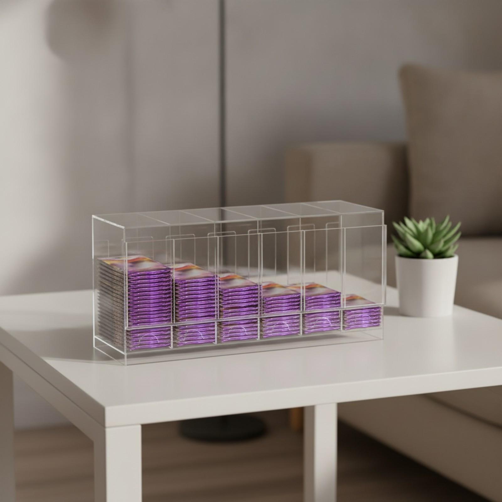 صندوق عرض بطاقات مقسم، بدون غط - مراجعة Storage وسعره