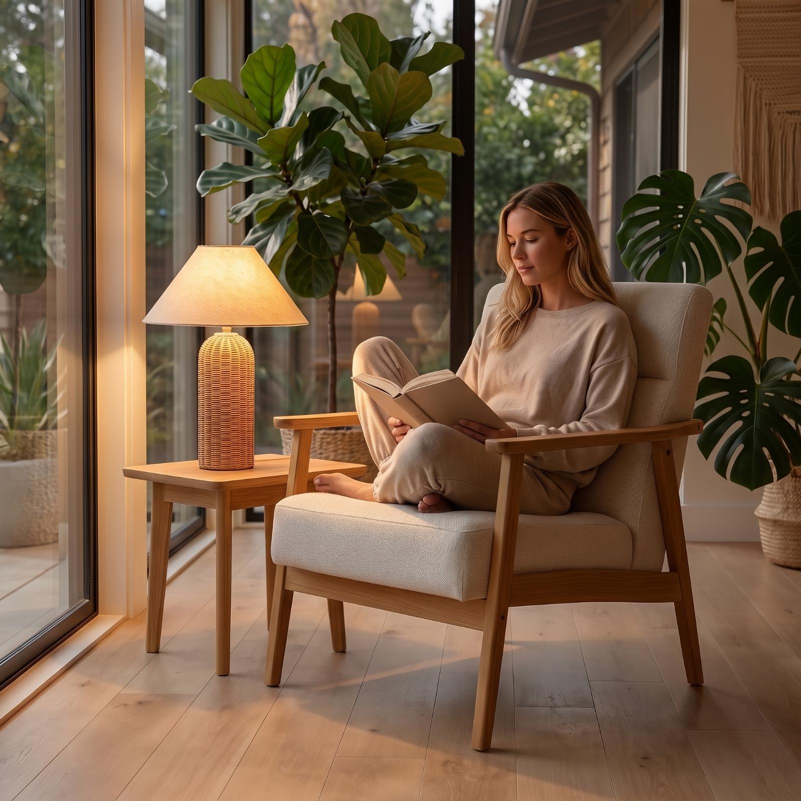 مصباح طاولة جانبي بقاعدة من ال - مراجعة Bedroom Furniture وسعره