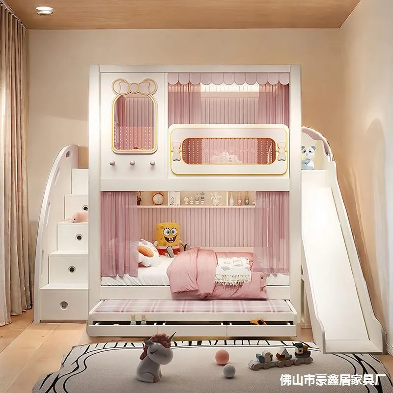 سرير أطفال مزدوج بطبقتين علوية - مراجعة Bunk Bed With Stairs And Slide وسعره