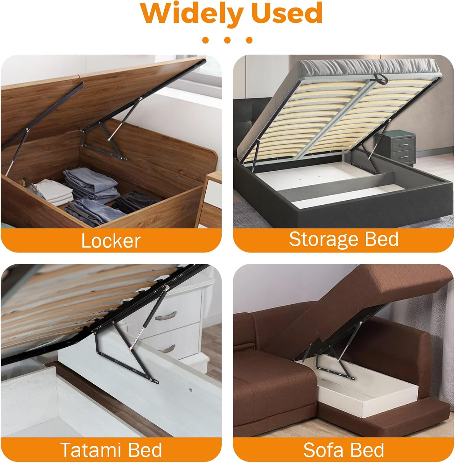 آلية رفع السرير بطول 4.6 قدم،  - مراجعة Gas Lift Storage Bed Hydraulic وسعره