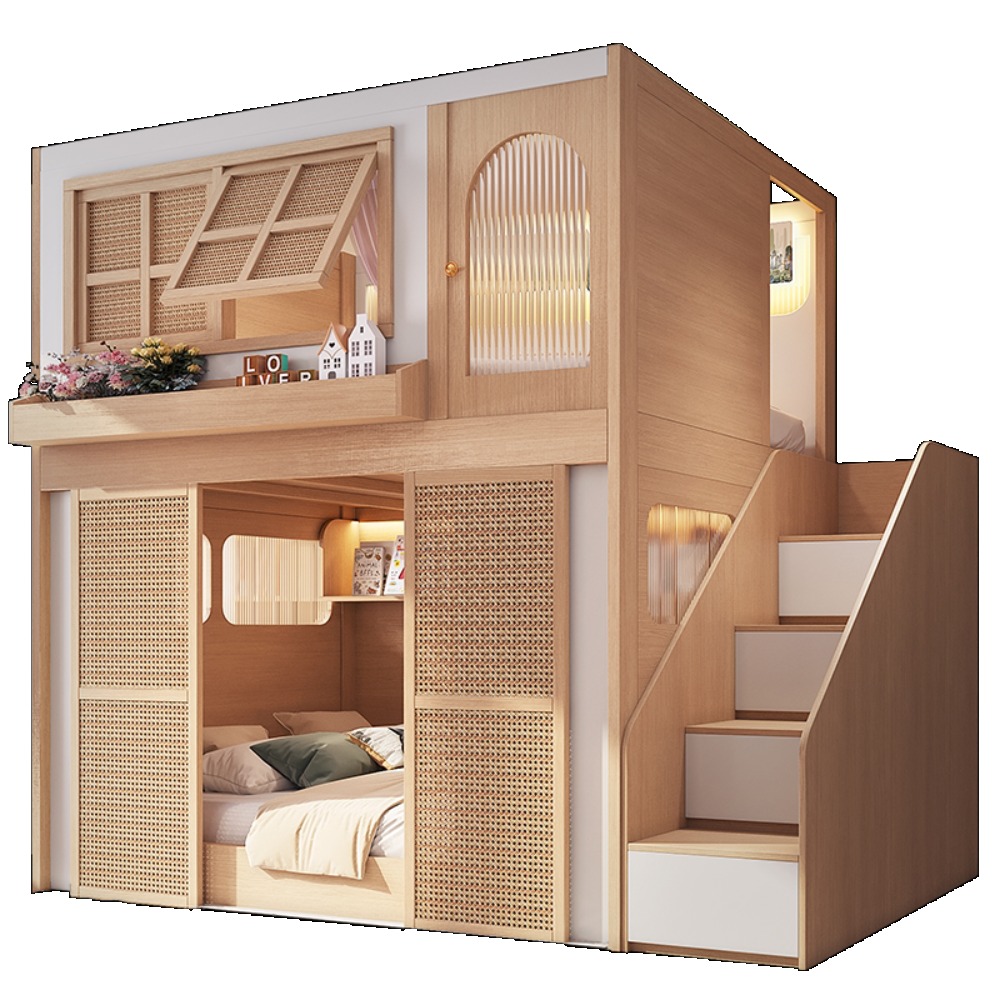 سرير بطابقين مع مناطق خصوصية م - مراجعة Bunk Bed With Stairs And Slide وسعره