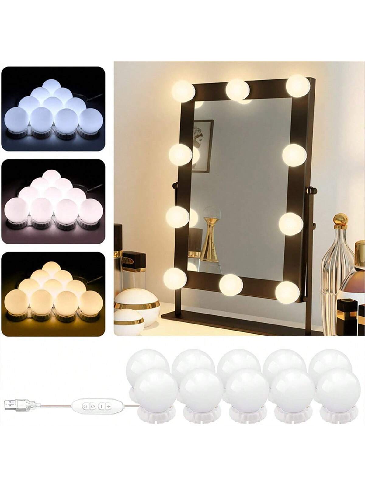 مصباح مرآة مكياج احترافي جديد  - مراجعة Dressing Table Vanity With Lighted Mirror وسعره