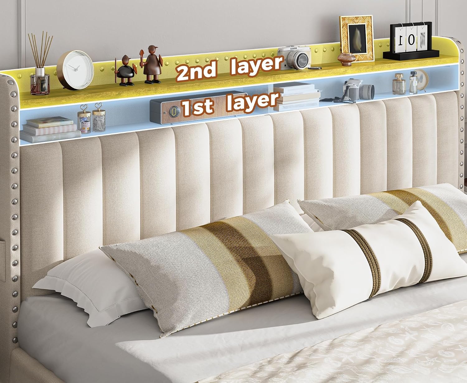 إطار سرير بحجم كينج مع 4 أدراج - مراجعة King Size Bed Frame With Storage Drawers وسعره